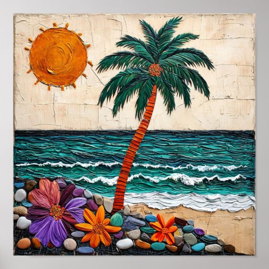 Poster Paysage marin mignon (Devant)