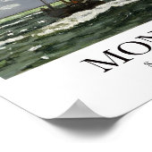 Poster Paysage marin, tempête par Claude Monet (Coin)