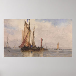 Poster Paysage maritime (1867) Paul Jean Clays (Belge, 18