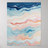 Poster Paysage maritime Abstrait (Devant)