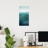 Poster Paysage maritime Abstrait vertical Art Abstrait mo (Bureau à domicile)
