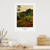 Poster Paysage Martinique de Paul Gauguin (1887) (Cuisine)
