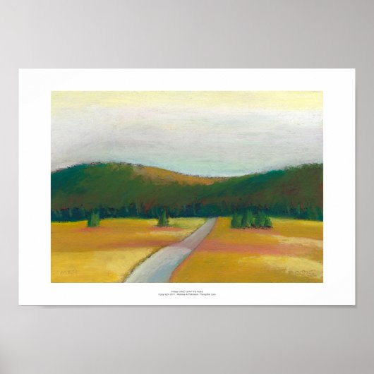 Poster Paysage moderne et paisible sentier d'art impressi (Devant)
