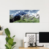 Poster Paysage montagnard (Bureau à domicile)