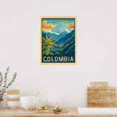 Poster Paysage montagnard colombien (Cuisine)