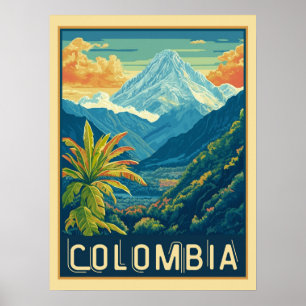 Poster Paysage montagnard colombien
