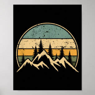 Poster Paysage Montagnard Forêt Arbres Nature Faune