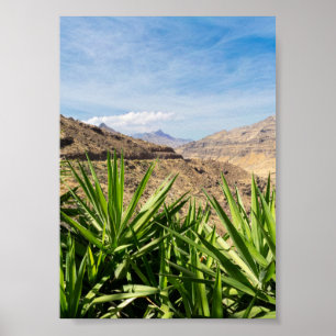 Poster Paysage montagneux de Grande Canarie