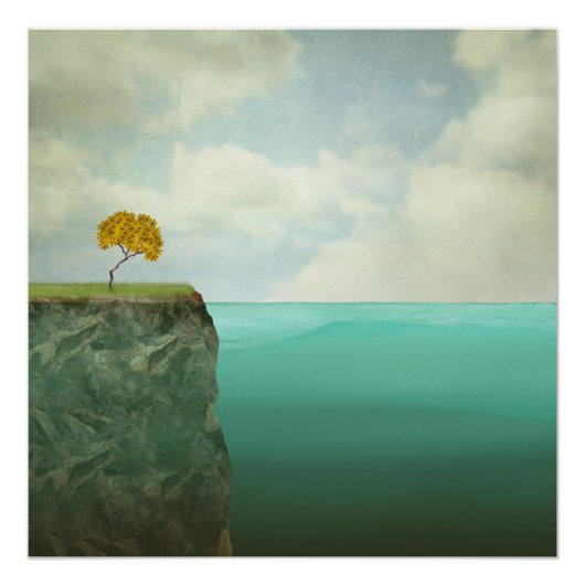 Poster Paysage naturel Abstrait (Devant)