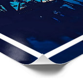 Poster Paysage naturel avec piscine Palmiers (Coin)