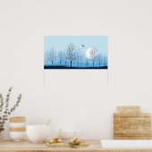 Poster Paysage naturel Blue Tint (Cuisine)