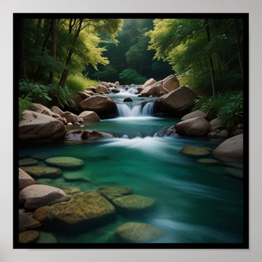 Poster Paysage naturel charmant (Devant)