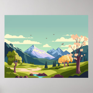Poster Paysage naturel magnifique