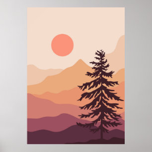 Poster Paysage naturel murale arrière - plan
