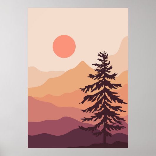 Poster Paysage naturel murale arrière - plan (Devant)