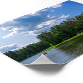 Poster Paysage naturel Paysage Lac Bateau Biélorussie Pos (Coin)