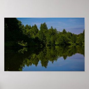 Poster Paysage naturel Paysage rural Lac Vieux quai