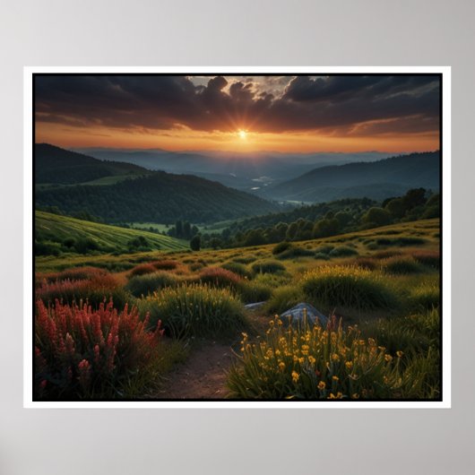 Poster Paysage naturel serein (Devant)