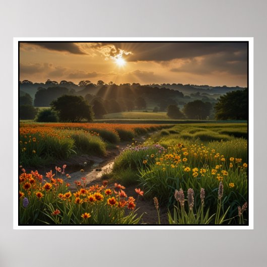 Poster Paysage naturel serein (Devant)