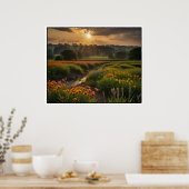 Poster Paysage naturel serein (Cuisine)