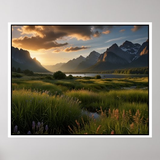 Poster Paysage naturel serein (Devant)