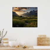 Poster Paysage naturel serein (Cuisine)