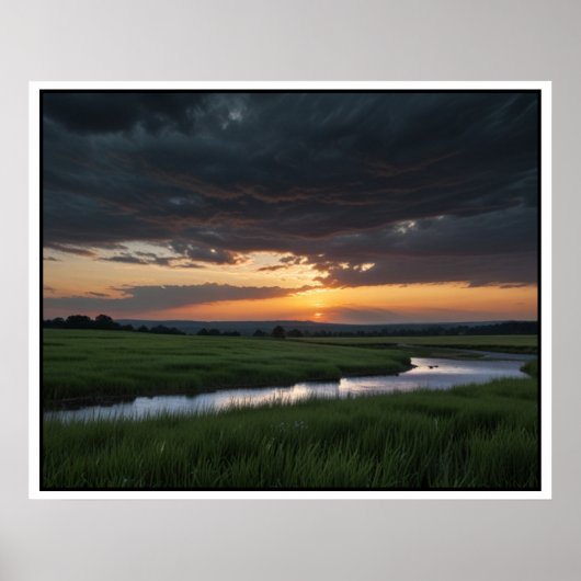 Poster Paysage naturel serein (Devant)