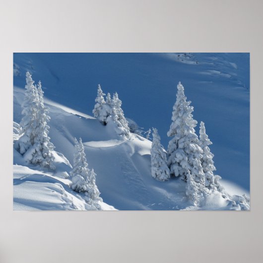 Poster paysage neige hiver (Devant)