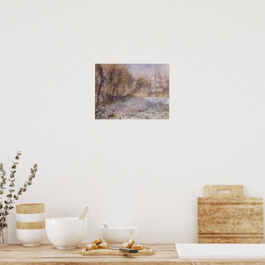 Poster Paysage neigeux (Cuisine)