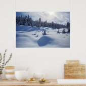 Poster Paysage neigeux (Cuisine)