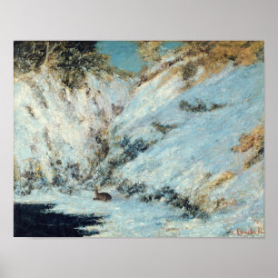 Poster Paysage neigeux, 1866