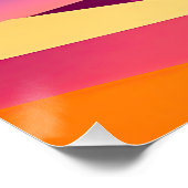 POSTER PAYSAGE NEO GEO SUNSET (Coin)