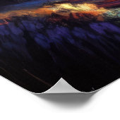 Poster Paysage nocturne coloré (Coin)