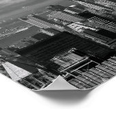 Poster Paysage noir et blanc de New York City skyline (Coin)