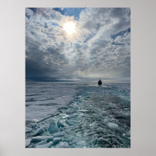 Poster Paysage norvégien, Photographie arctique, Flottes