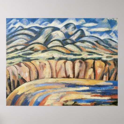 Poster Paysage, Nouveau-Mexique par Marsden Hartley, Beau (Devant)