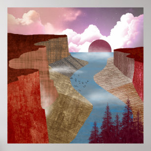 Poster Paysage océanique du Canyon