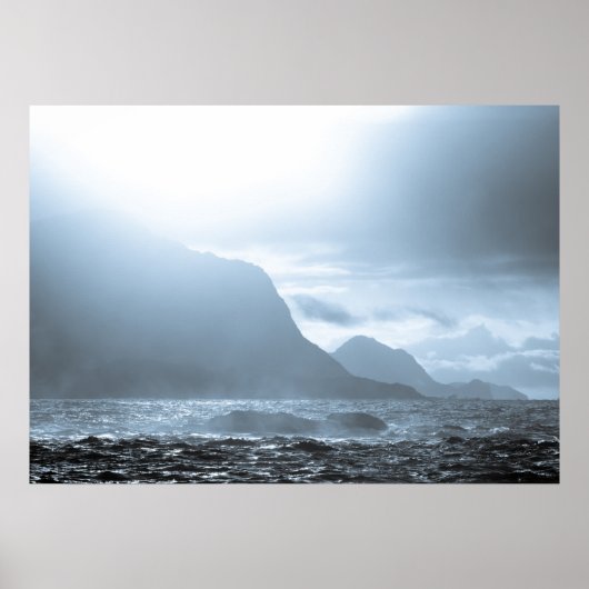 Poster Paysage océanique spectaculaire (Devant)
