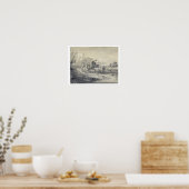 Poster Paysage ouvert avec tireur et panier couvert, c.1 (Cuisine)