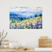 Poster Paysage panoramique de Blue Ridge (Cuisine)