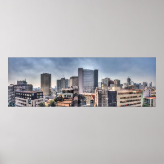 Poster Paysage Panoramique De Mexico (Devant)