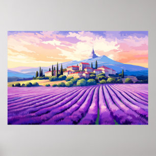 Poster Paysage panoramique des Prairies Nature