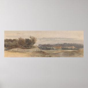 Poster Paysage panoramique (en 1903 ou avant) Johan