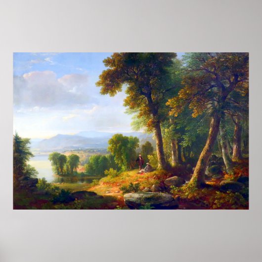Poster Paysage par Asher B Durand 1850 (Devant)