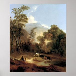 Poster Paysage pastoral d'Alvan Fisher