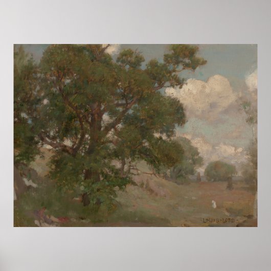 Poster Paysage pastoral Louis Loeb (Américain, 1866-1909) (Devant)