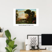 Poster Paysage pastoral. Par Claude Lorrain (Bureau à domicile)