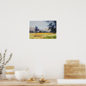 Poster Paysage peinture aquarelle (Cuisine)