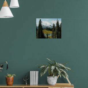 Poster Paysage photographique panoramique du mont Rainier