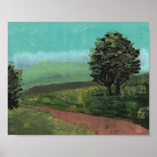 Poster Paysage près de la maison (Devant)